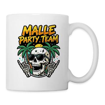 Malle Party Team Skeleton - Mug - white - Right
