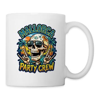 Mallorca Party Team Skelett - Tasse - Weiß - Rechts