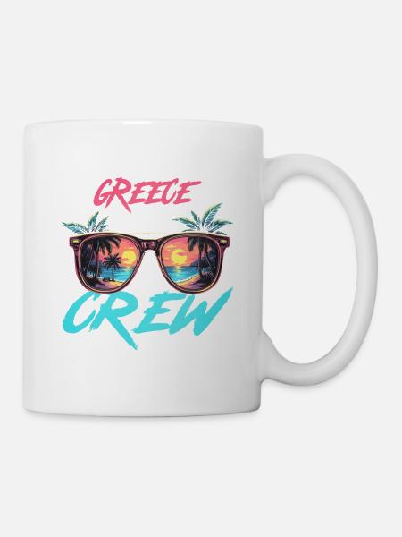 Greece Party Crew - Tasse - Weiß