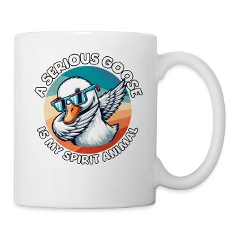 Lustige Gans Sprüche - Tasse - Weiß - Rechts