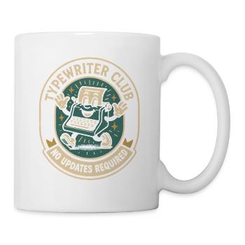 Typewriter Club | No updates - Mug - white - Right