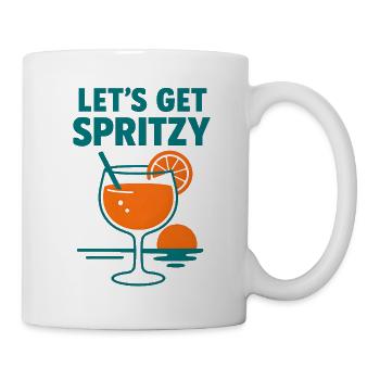 Lass uns spritzig werden - Tasse - Weiß - Rechts