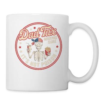 Squelette fiscal du père, pas poison - Mug blanc - blanc - Droite