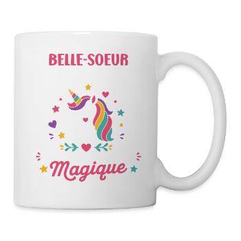 Belle-Soeur Licorne Magique - Mug blanc - blanc - Droite