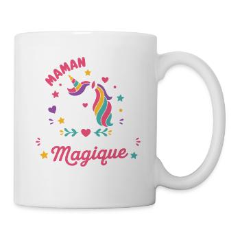 Maman Licorne Magique - Mug blanc - blanc - Droite