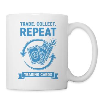 Échange, collectionnez, retrouvez des cartes à collectionner, collectionneur de cartes - Mug blanc - blanc - Droite