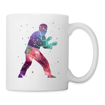 Judo Judoka Weltraum Herren Kinder Kampfsport - Tasse - Weiß - Rechts