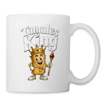 Tamales König Cartoon - Tasse - Weiß - Rechts