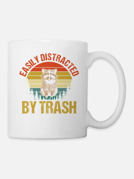 Trash Panda Raccoon - Tasse - Weiß