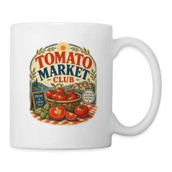 Tomato Market Club Vintage Vegetable Summer Designs - Mug - white - Right