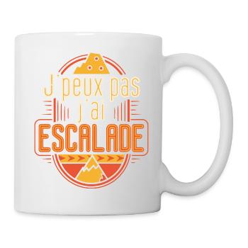 J'peux pas j'ai Escalade - Mug blanc - blanc - Droite