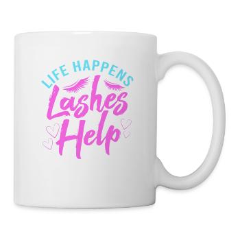 Kosmetikerin Make-up Kosmetik - Tasse - Weiß - Rechts