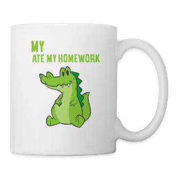 Alligator Homework Mischief - Mug - white - Right