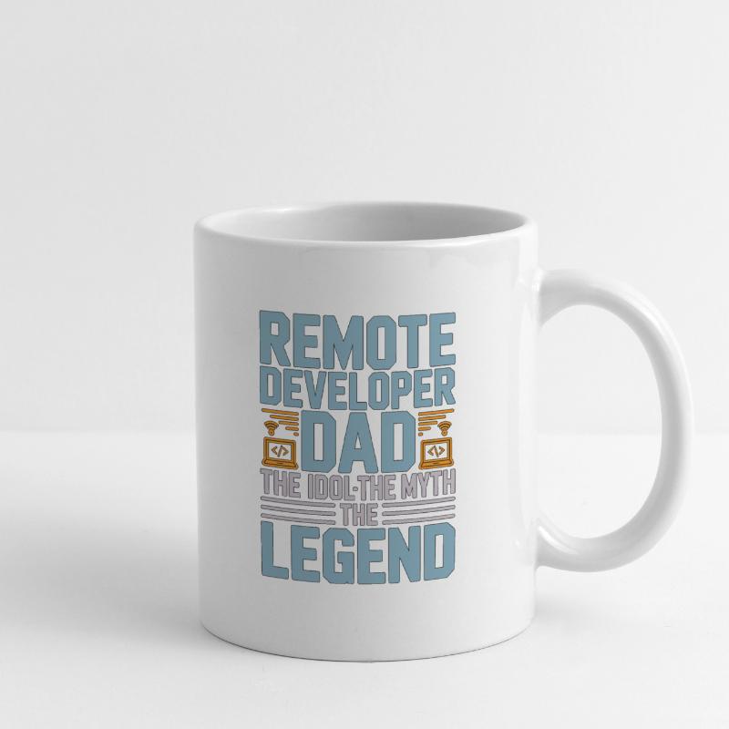 Remote Developer Dad The Idol The Web Developer Tasse