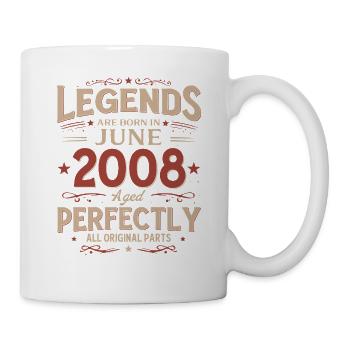 18th Birthday Gift Legend June Vintage 2008 - Mug - white - Right