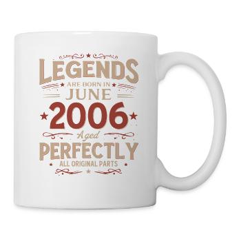 20th Birthday Gift Legend June Vintage 2006 - Mug - white - Right