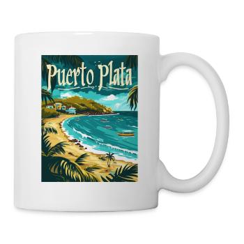Puerto Plata Strandparadies Tropische Küste - Tasse - Weiß - Rechts