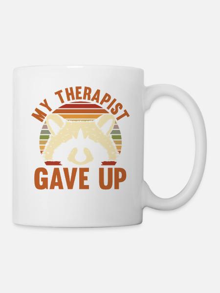 Trash Panda Raccoon - Tasse - Weiß
