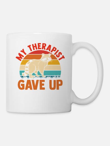 Trash Panda Raccoon - Tasse - Weiß