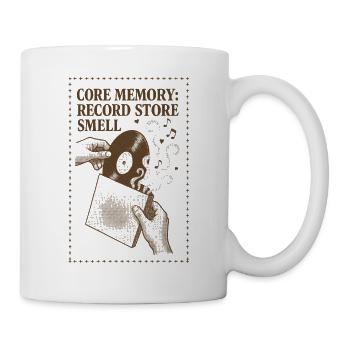 Kernerinnerung: Plattenladen | Vinyl - Tasse - Weiß - Rechts