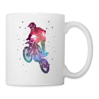 Motocross Dirt Bike Dirt Bike Space Kids - Mug - white - Right