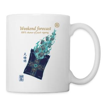 Wochenendprognose 100 Chance, dass das Rudel reißt - Tasse - Weiß - Rechts