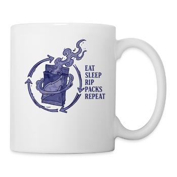 Pack de Riche Manger Sommeil Booster de cartes à collectionner répété - Mug blanc - blanc - Droite