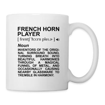 Signification du corniste français - Mug blanc - blanc - Droite