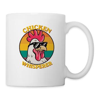Chicken Whisperer Lustige Hühnerliebhaberfarm - Tasse - Weiß - Rechts