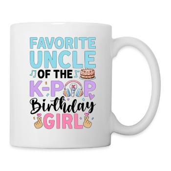 Oncle préféré de la fille d’anniversaire de la K-Pop - Mug blanc - blanc - Droite