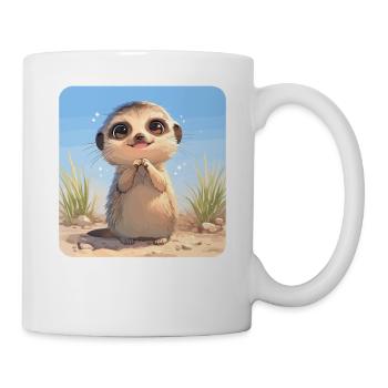 Meerkat Erdmännchen - Tasse - Weiß - Rechts
