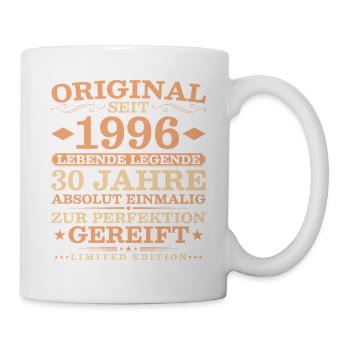1996 Jahrgang 30 Jahre Absolut Einmalig - Tasse - Weiß - Rechts