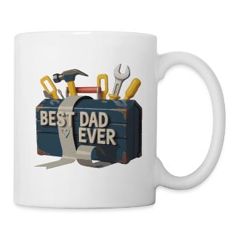Boîte à outils du meilleur père de tous les temps - Mug blanc - blanc - Droite