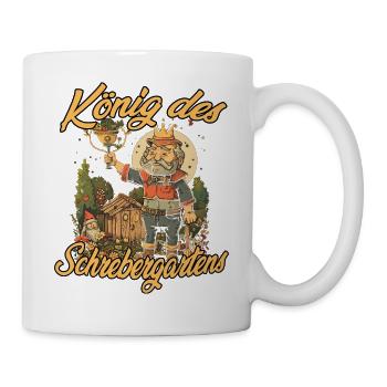 Schrebergarten Gemüsebeet Gartenarbeit Garten - Tasse - Weiß - Rechts
