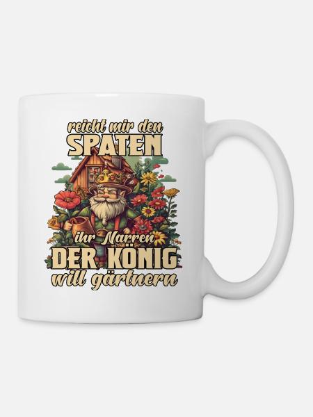Gemüsegarten Selbstversorgung Hochbeet Garten  - Tasse - Weiß