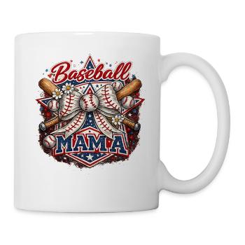 Baseball Mama Léopard | Cadeau Sport et Maman - Mug blanc - blanc - Droite