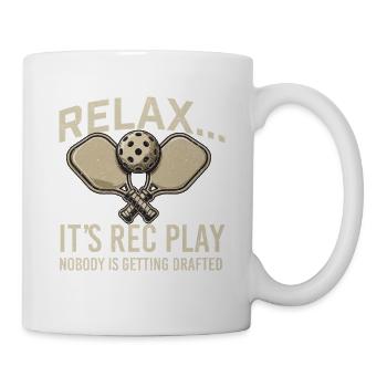Détends-toi, jeu récréatif, personne ne sera drafté - Mug blanc - blanc - Droite