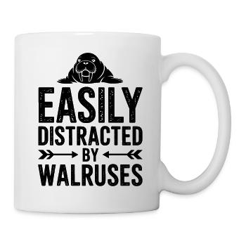 Walross Sprüche Walross Lustiges Walross Geschenk  - Tasse - Weiß - Rechts