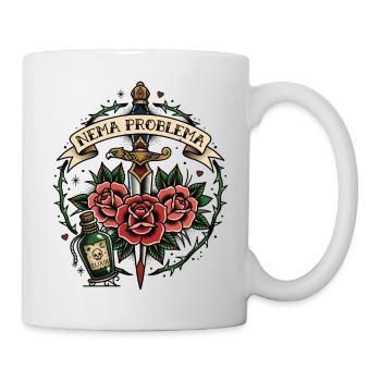 Nema Problema Shirt Lustig Balkan Jugo Geschenk - Tasse - Weiß - Rechts