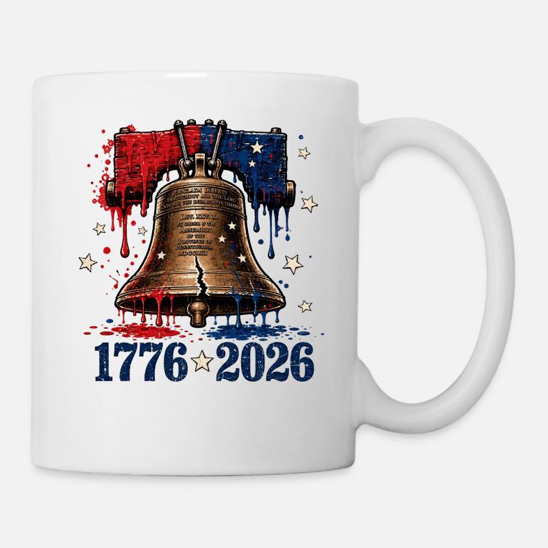 Liberty Bell 1776–2026 - Mug - white