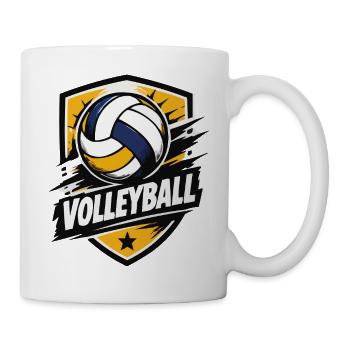 Punching Power Volleyball Shield - Mug - white - Right