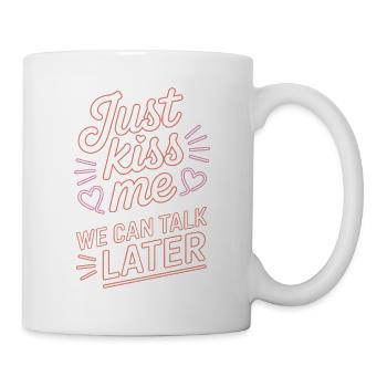 Parlez-moi plus tard Küss Mich JGA Soirée en solo - Mug blanc - blanc - Droite