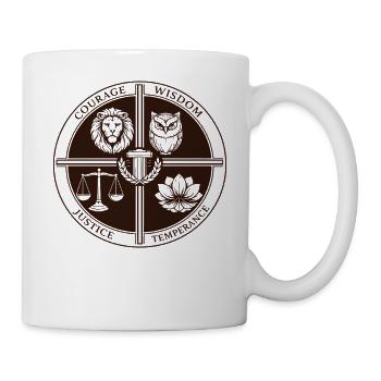 Stoic Four Virtues - Mug - white - Right