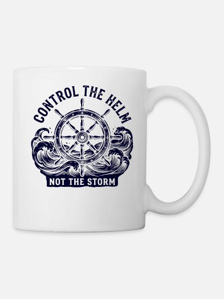 Kontrolliere den Helm - Tasse - Weiß