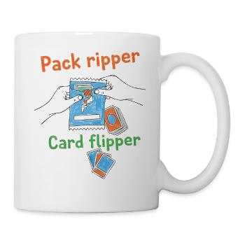 Pack Ripper Card Flipper Sammelkartensammler - Tasse - Weiß - Rechts