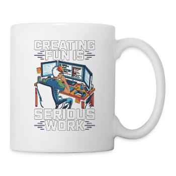Game Developer Creating Fun Is Game Programmer - Mug - white - Right