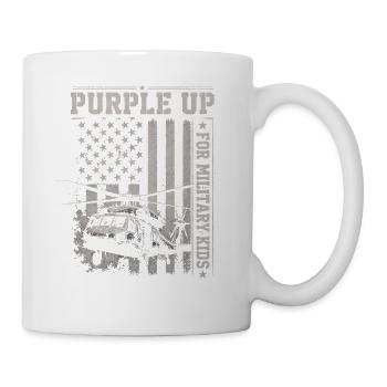 Purple Spice Up Military Kids Helicopter Military K - Mug - white - Right