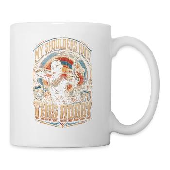 Bogenschießen Bogenschütze - Tasse - Weiß - Rechts