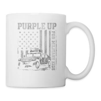 Violet pour les enfants militaires Camion Militaire Kid - Mug blanc - blanc - Droite
