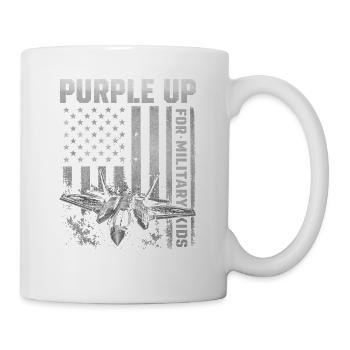 Purple Military Kids Fighter Jet Military Kid - Mug - white - Right